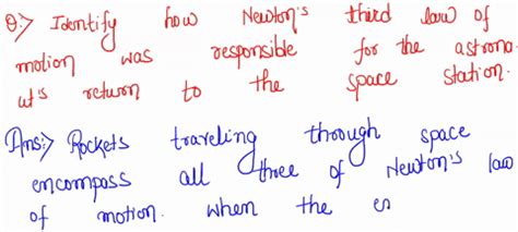 SOLVED: How can Newton's third law describe the forces affecting a rocket as it descends to ...