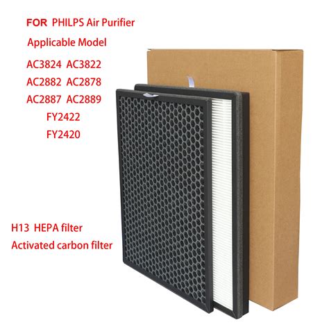 FY2420 FY2422 Activated Carbon Hepa Filter Replacement For Philips Air