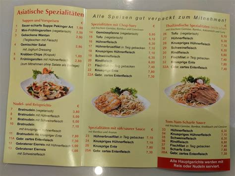 Speisekarte Von Asia Fu Loc Restaurant Stade