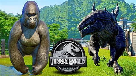 Godzilla 1998 Vs King Kong Dinosaurs Fight Jurassic World Evolution Youtube