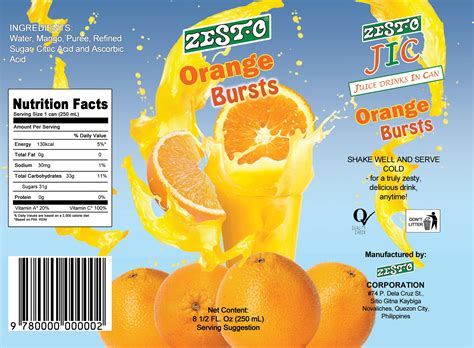 Zesto Juice Drink Packaging on Behance