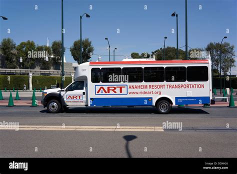 Disneyland Resort Shuttle ART, Bus, Anaheim, California Stock Photo - Alamy