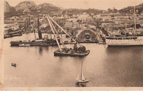 La Ciotat Les chantiers navals Carte écrite en 1934 Carte postale