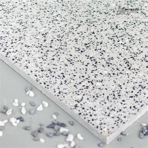 Терраццо Simple White | мозаичная плитка из натурального мрамора