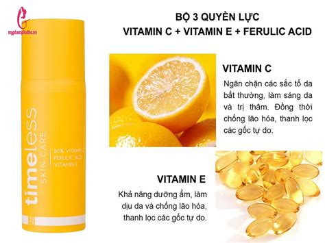 Tinh Ch T Timeless Vitamin C E Ferulic Acid Myphamphutho Vn