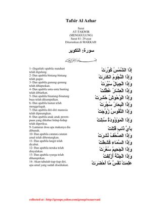 Tafsir Al Azhar At Takwir Pdf