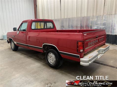 1989 Dodge Ram D 100 Salvage Rebuilder Repairable 110890 For Sale