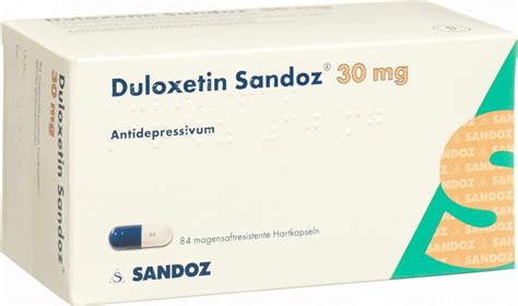 Duloxetin Sandoz Kapseln 30mg 84 Stück in der Adler Apotheke