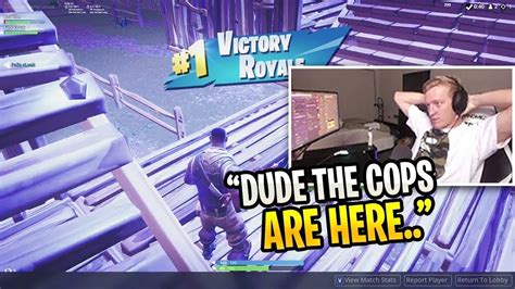 Tfue Wins Scrim After The Police Came To His House Fortnite Battle