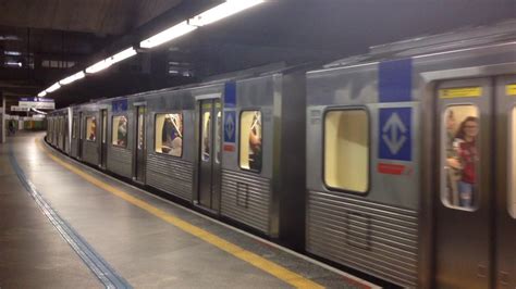 Metrô SP Frota J J44 BOMBARDIER partindo da estação Vila Mariana