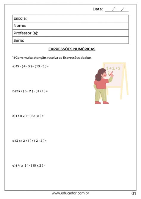 Problemas Adição E Subtração 5 Ano