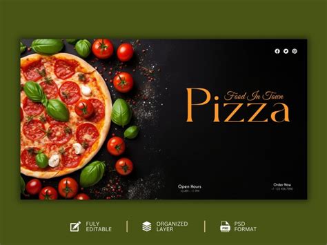 Premium Psd Food Menu And Delicious Pizza Graphic Design Template