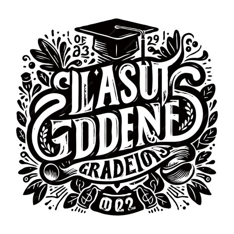 Premium Vector | A black and white drawing of a graduation cap