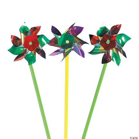 Glimmering Metallic Pinwheels