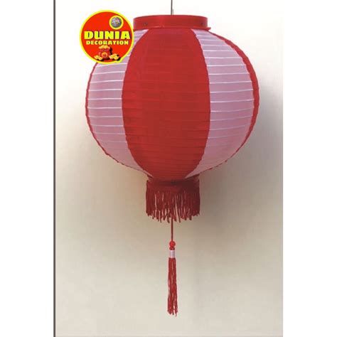 Jual LAMPION KAIN MERAH PUTIH 10 INCH 25 CM Shopee Indonesia