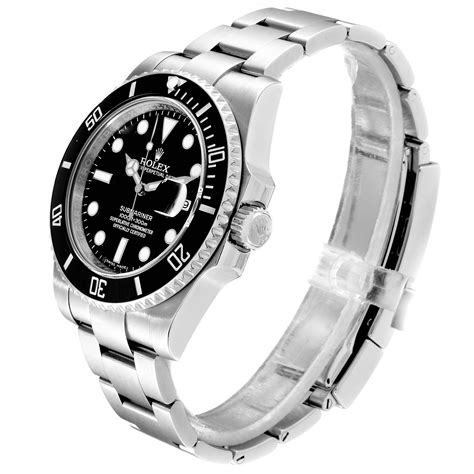 Rolex Submariner Ceramic Bezel Black Dial Steel Mens Watch 116610