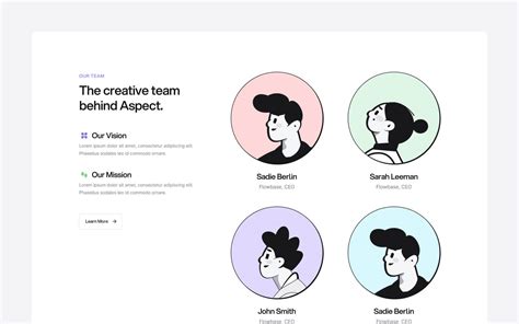 Webflow Team Component Flowbase