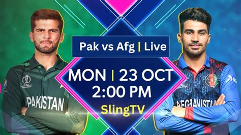 How To Watch Pakistan Vs Afghanistan Live Icc Cricket World Cup 2023 In