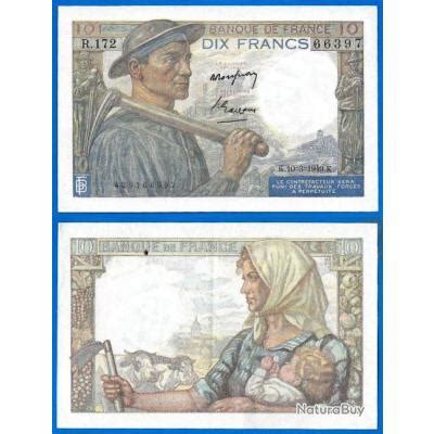 France Francs Mineur Billet Franc Frc Frs Frcs Monnaies