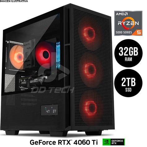 Computadora PRIDE GAMING DPC DELUXE NVIDIA GeForce RTX 4060 TI AMD