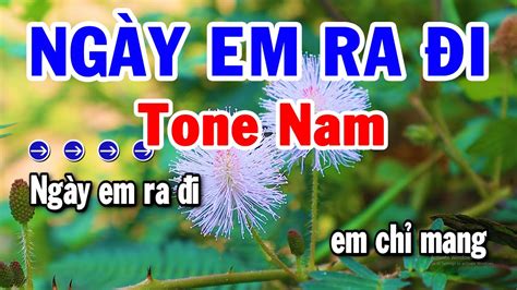 Karaoke Ng Y Em Ra I Tone Nam Nh C S Ng Cha Cha M I Nh T