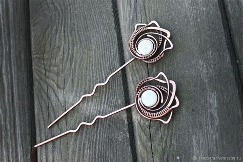 Шпильки с Кахолонгом (пара) в интернет-магазине на Ярмарке Мастеров ...