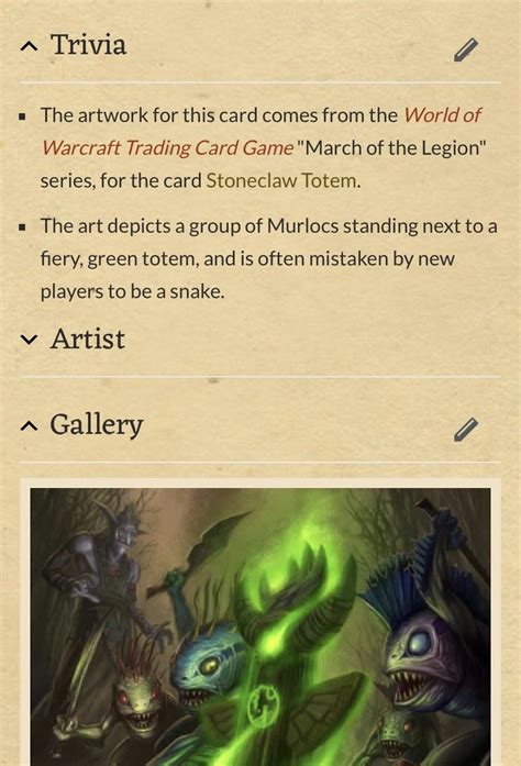 Reading Up On Some Of The Old Hearthstone Cards When This Gave Me A