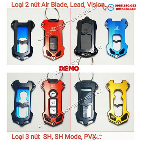 Ốp chìa khóa CNC Smartkey Honda SH SH MODE PCX LEAD AIR BLADE VISION