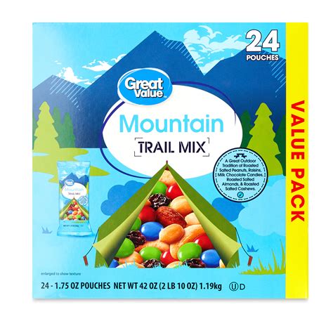 Great Value Mountain Trail Mix 175 Oz 24 Count