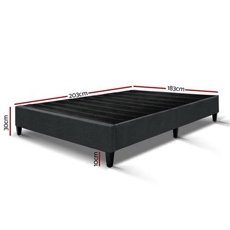 Artiss King Size Bed Base Frame Mattress Platform Fabric Wooden ...
