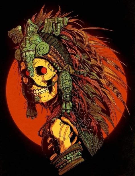 Pin By Sonny Rotten On D A De Muertos Aztec Art Mayan Art Aztec