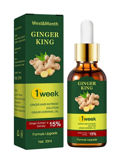 Ginger Hair Growth Essential Oil Serum Anti Loss Products Fast Grow Treatment Repair Scalp Dry