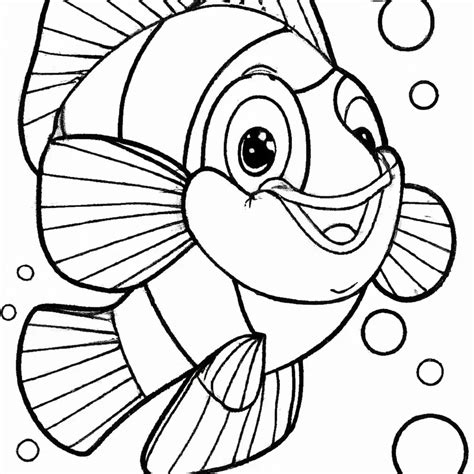 Peixe Palhaço Desenhos para Imprimir e Colorir