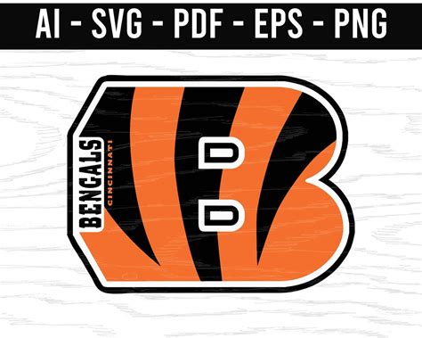 Cincinnati Bengals Logo Svg Png Ai Eps Pdf Nfl Sports Logo Etsy