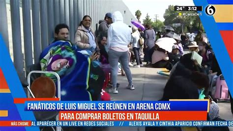 Fans de Luis Miguel acampan en taquilla para comprar boletos Vídeo