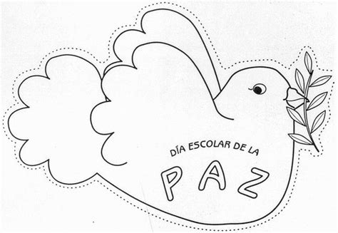 Recursos Para EducaciÓn Infantil Banderines Dia De La Paz Paloma De