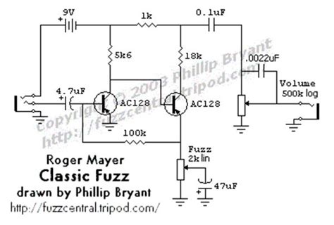 Fuzz Pedal Schematics