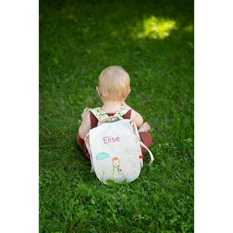 Sac à dos Brodé personnalisable Fille au Lapin enfants et bébés