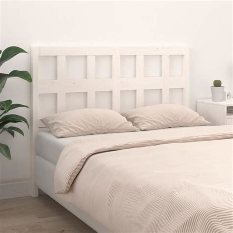 VidaXL Tête de lit Blanc 140 5x4x100 cm Bois massif de pin 818916