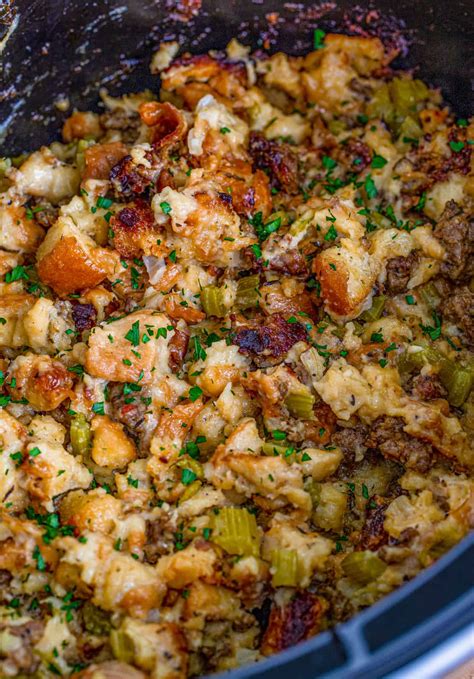 Slow Cooker Sausage Stuffing Tornadough Alli