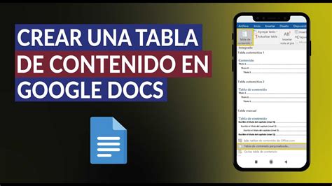 Cómo Crear una Tabla de Contenido en Google Docs Índice Automático