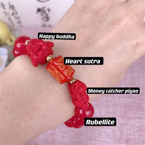 Cinnabar Heart Sutra With Happy Buddha Money Piyao All In One Lucky