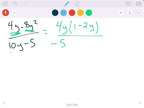 Solvedwrite The Rational Expression In Simplest Form Frac 4 Y 8 Y 2