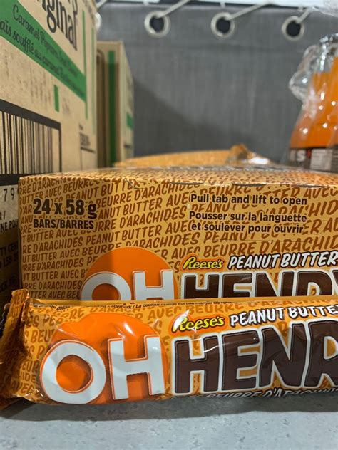 Oh Henry Peanut Butter Chocolate Bars Case Lot 24 X 58g