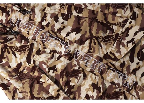 Bape X Ovo Woodland Camo Snowboard Jacket Beige Mens Fw21 Us