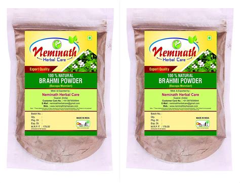 Brahmi Leaves Bacopa Monnieri Powder Pack Of Each Gm Oz