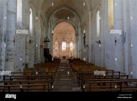 France Charente Montmoreau Saint Cybard Saint Cybard Church Stock
