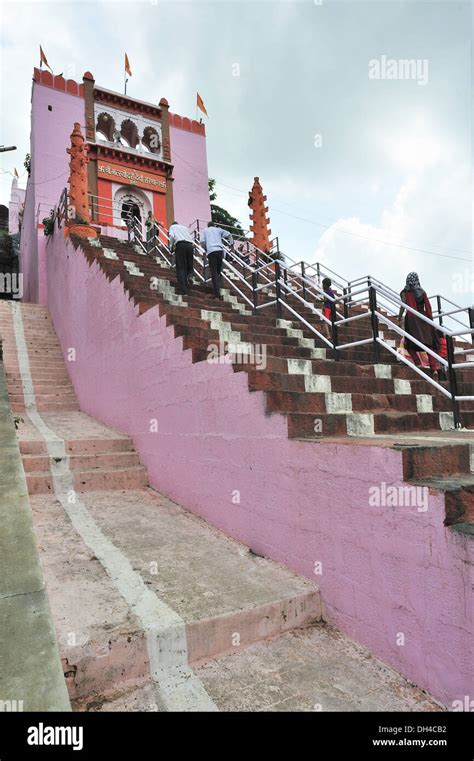 Steps Stairs Matsyodari Devi Temple Ambad Jalna Maharashtra India Asia