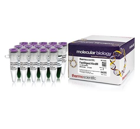 Thermo Scientific FastDigest HindIII 5 x 500μL Enzymes and Inhibitors