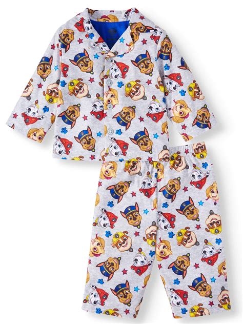 Paw Patrol Paw Patrol Baby Toddler Boy Coat Style Pajamas 2pc Set